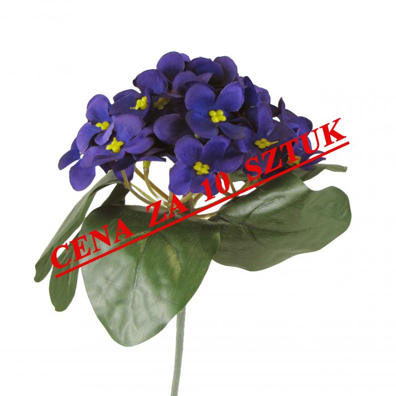 Sztuczne prymulki 20cm fioletowe kwiaty (10 sztuk)